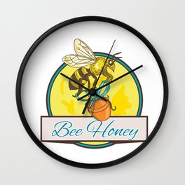264x264 honey pot wall clocks - Honey Pot Drawing