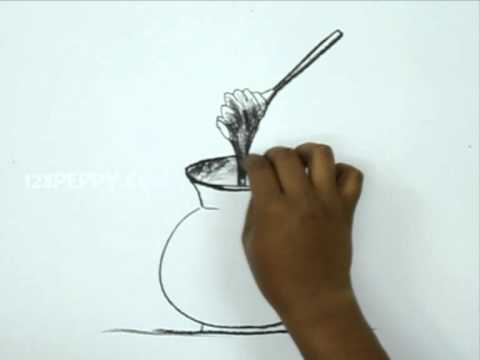 480x360 How To Draw A Honey Pot - Honey Pot Drawing
