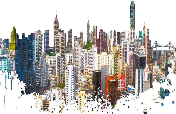 749x484 Odoo Apac Tour - Hong Kong Skyline Drawing