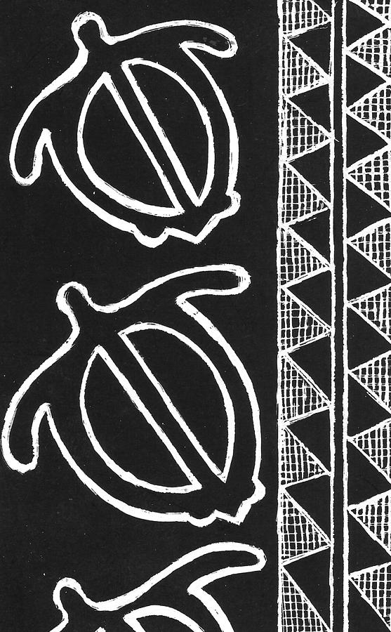 557x900 honu petroglyph with kapa drawing - Honu Drawing