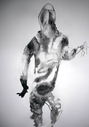 375x534 Hooded Figure Drawing - Hooded Figure Drawing