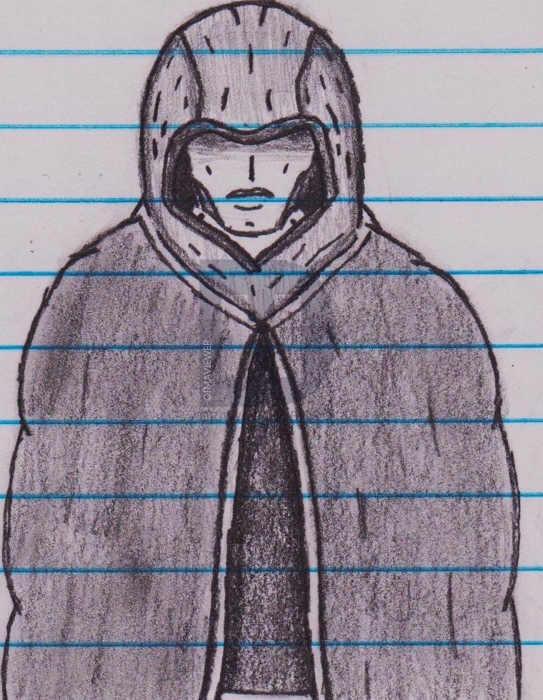 760x980 Hooded Figure Drawing - Hooded Figure Drawing