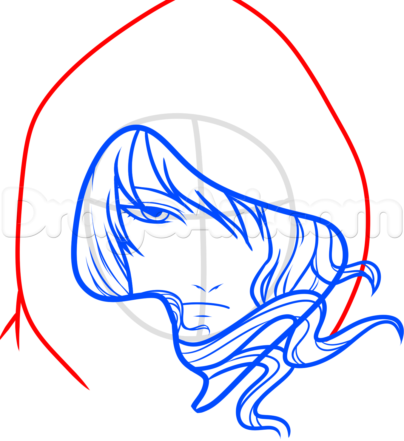 1354x1479 How To Draw A Hooded Anime Character, Step - Hooded Figure Drawing