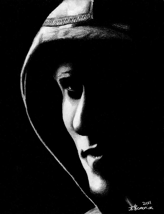 690x900 The Hooded Figure Drawing - Hooded Figure Drawing