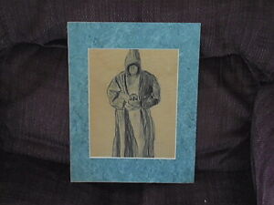300x225 haunted drawing of a hooded man holding a head original measures - Hooded Man Drawing