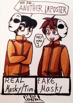 236x331 the real and fake ones timmasked man and brianhooded - Hooded Man Drawing