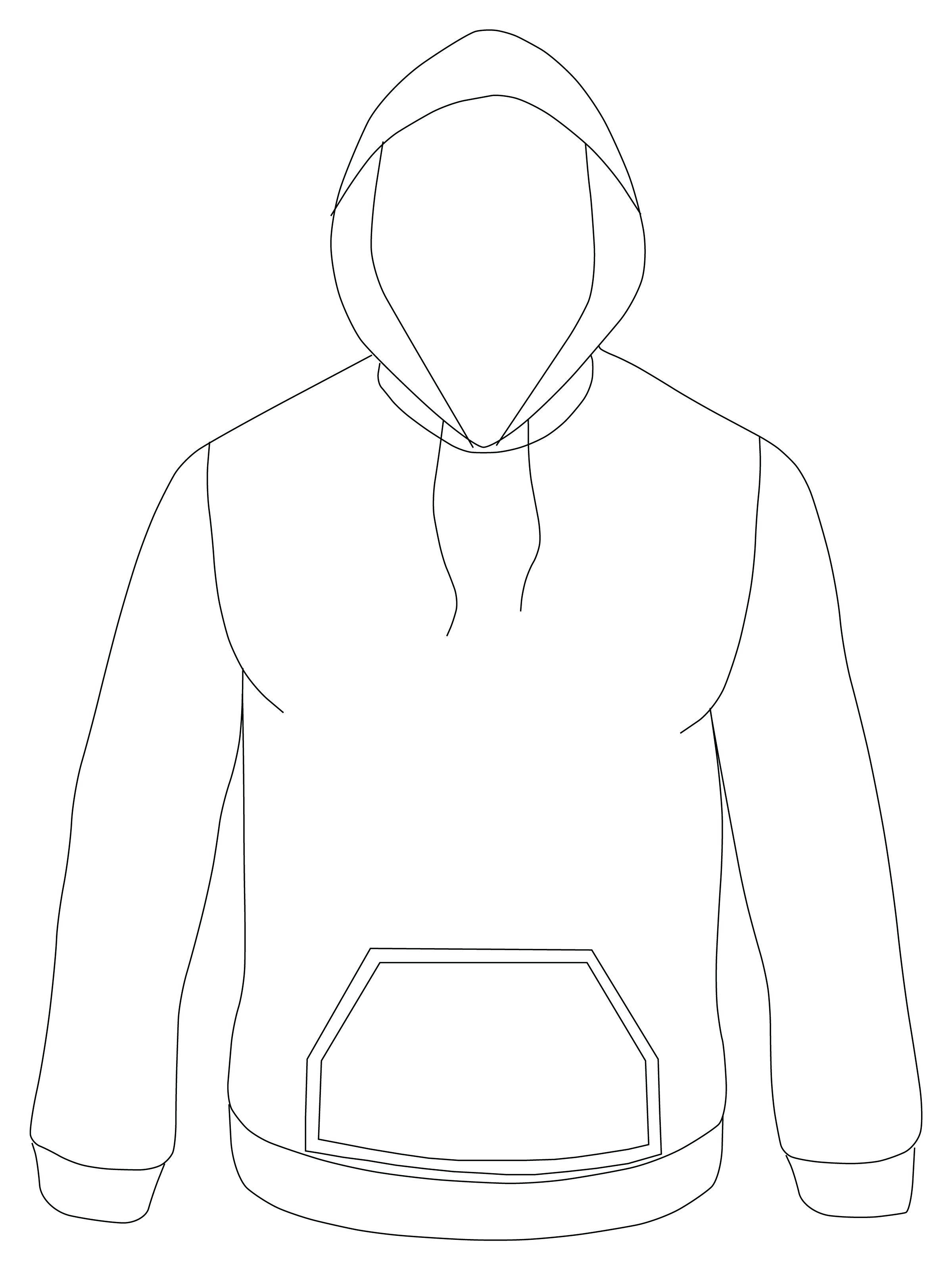 Black Hoodies Coloring Pages