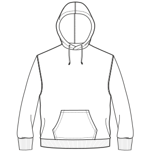 300x300 Patrones Ropa Tallas Grandes Buzo Canguro Hombres Buzos - Hoodie Flat Drawing