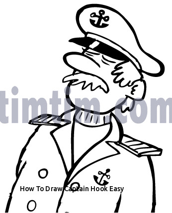 346x429 How To Draw Captain Hook Easy Cartoon Ship Drawing - Hook Drawing