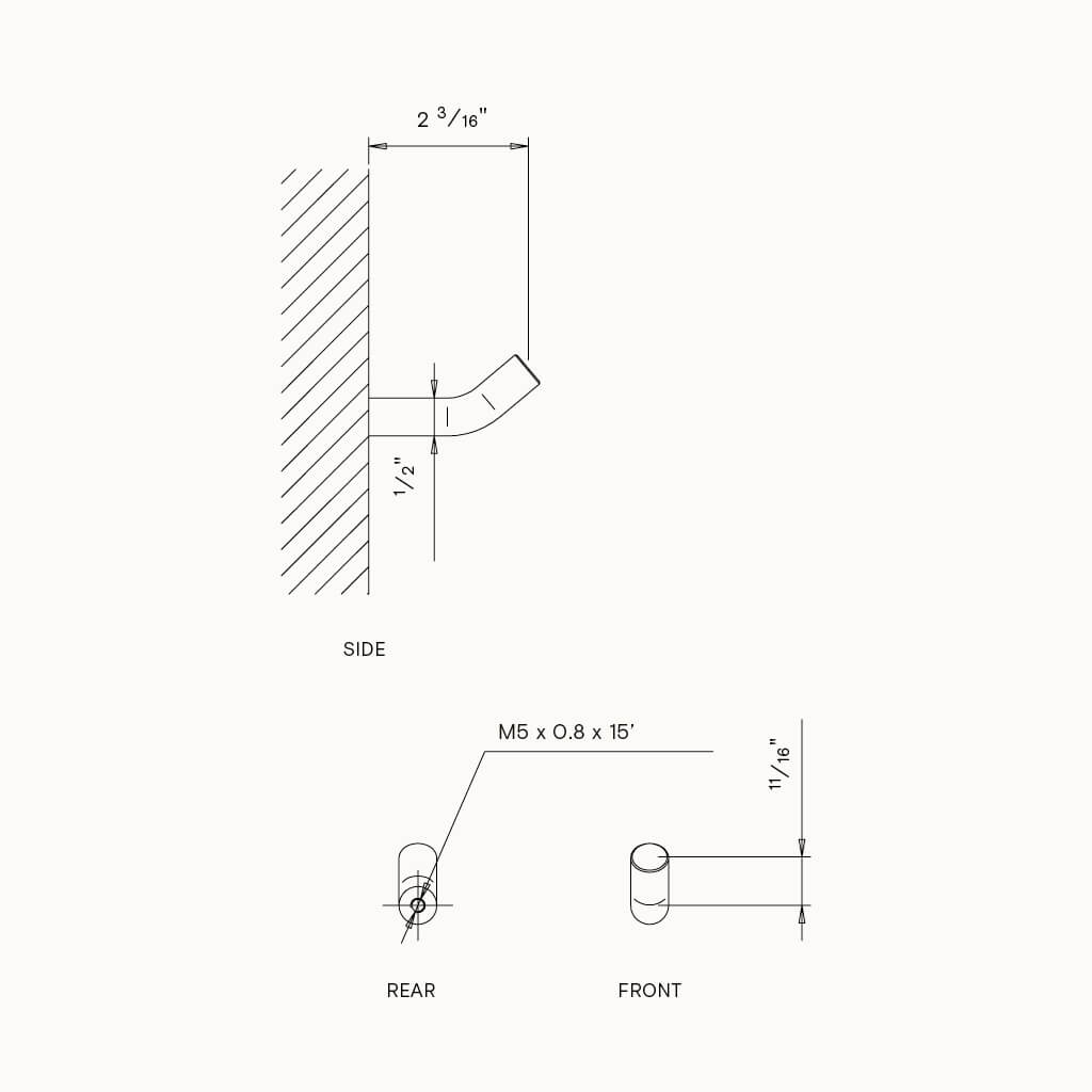 1024x1024 Coat Hook - Hook Drawing