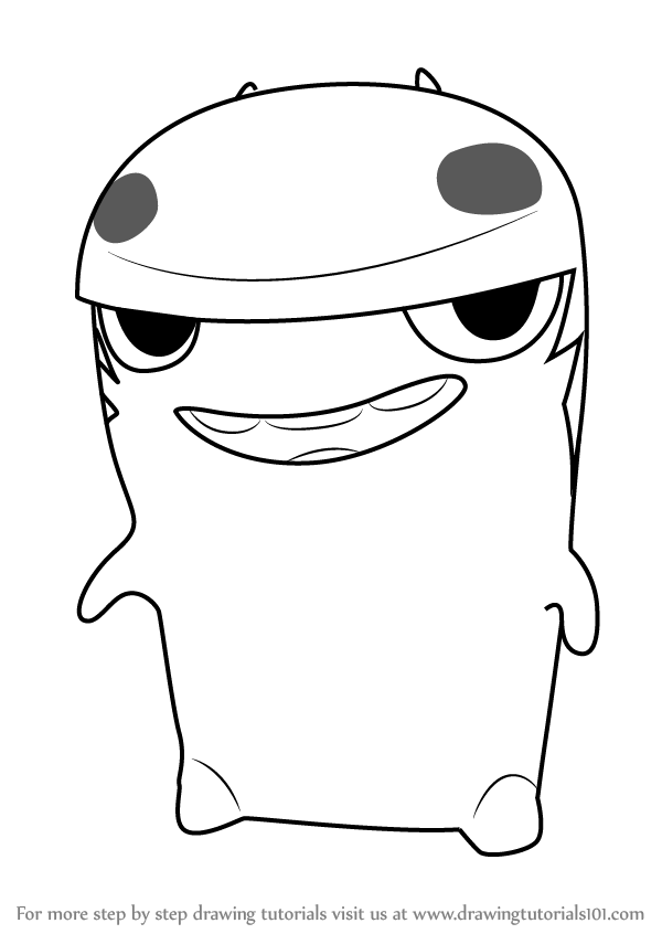 600x846 learn how to draw hop rock from slugterra - Hop Drawing