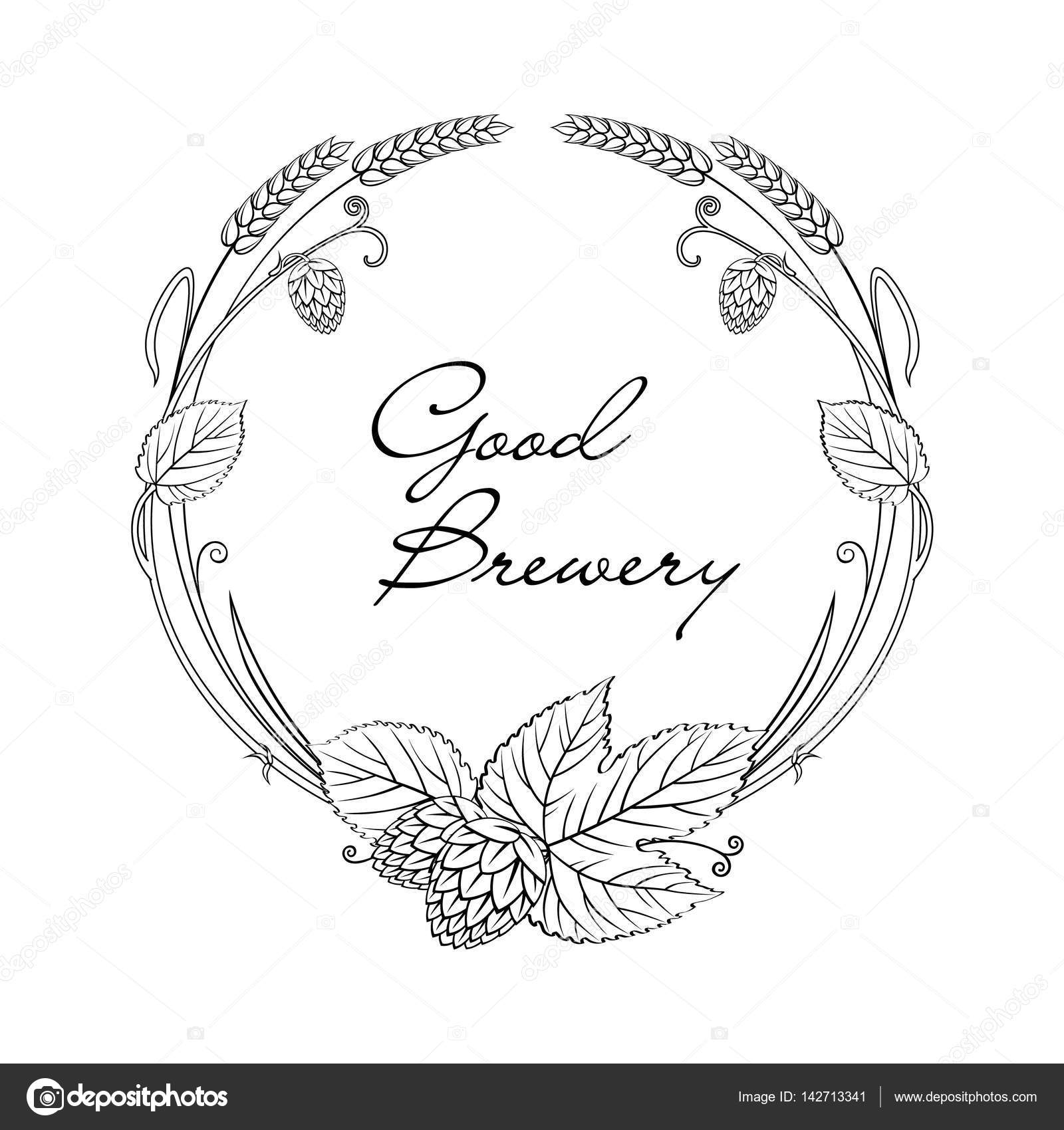 1600x1700 hop drawing wheat for free download - Hop Drawing