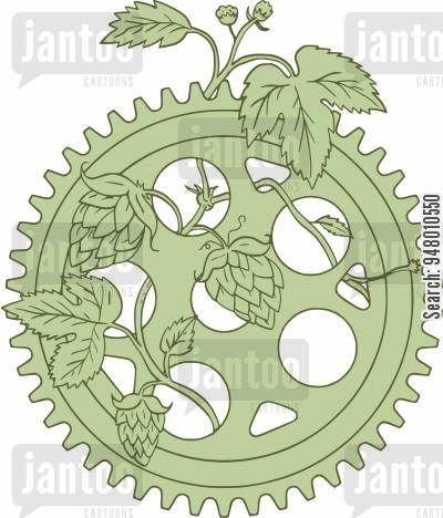 400x468 hop cartoons - Hop Flower Drawing