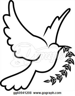 287x370 A Symbol Of Hope Stock Illustrations Dove Drawings - Hope Drawing