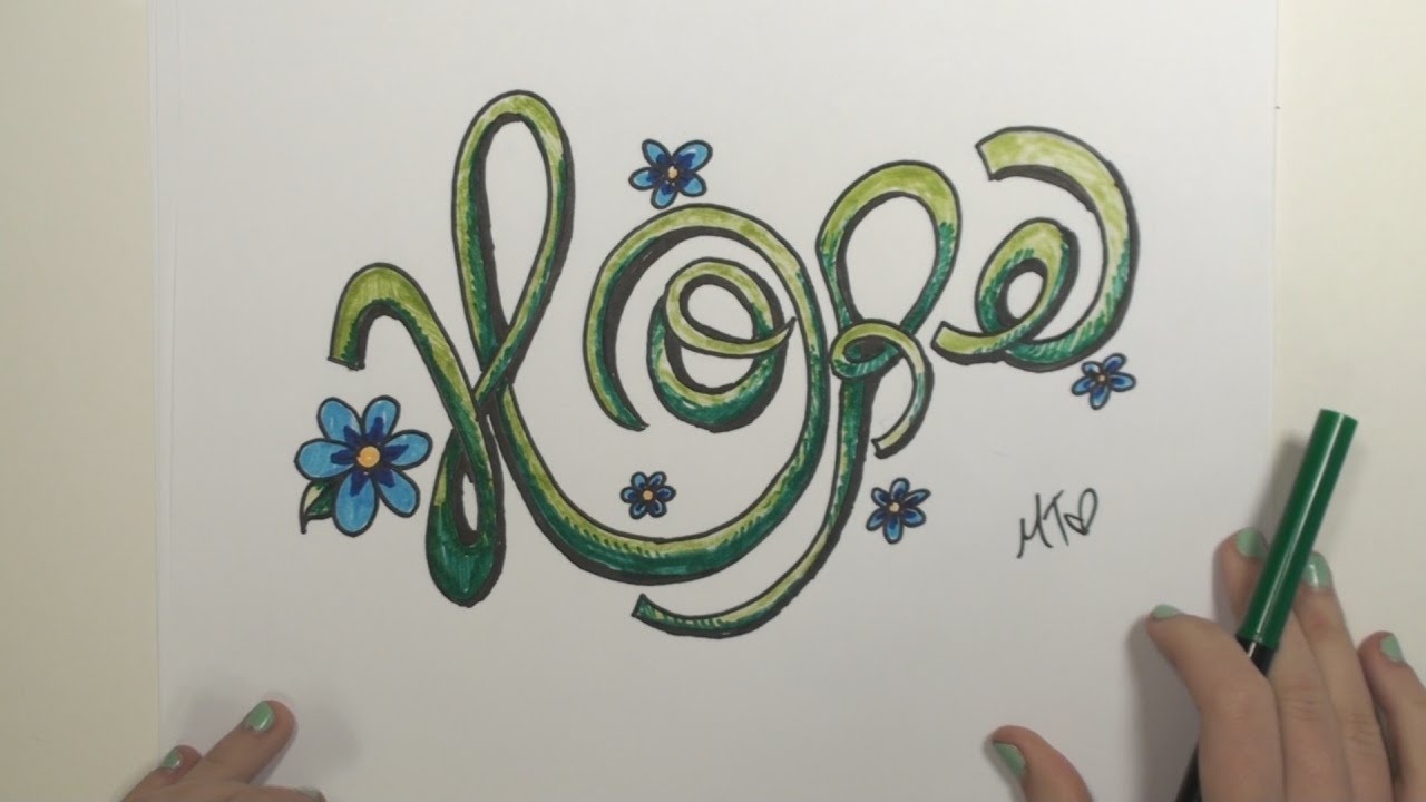 1280x720 How To Draw Graffiti Letters Hope - Hope Drawing