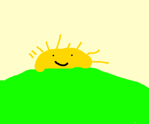 300x250 sun coming up the horizon drawing - Horizon Drawing