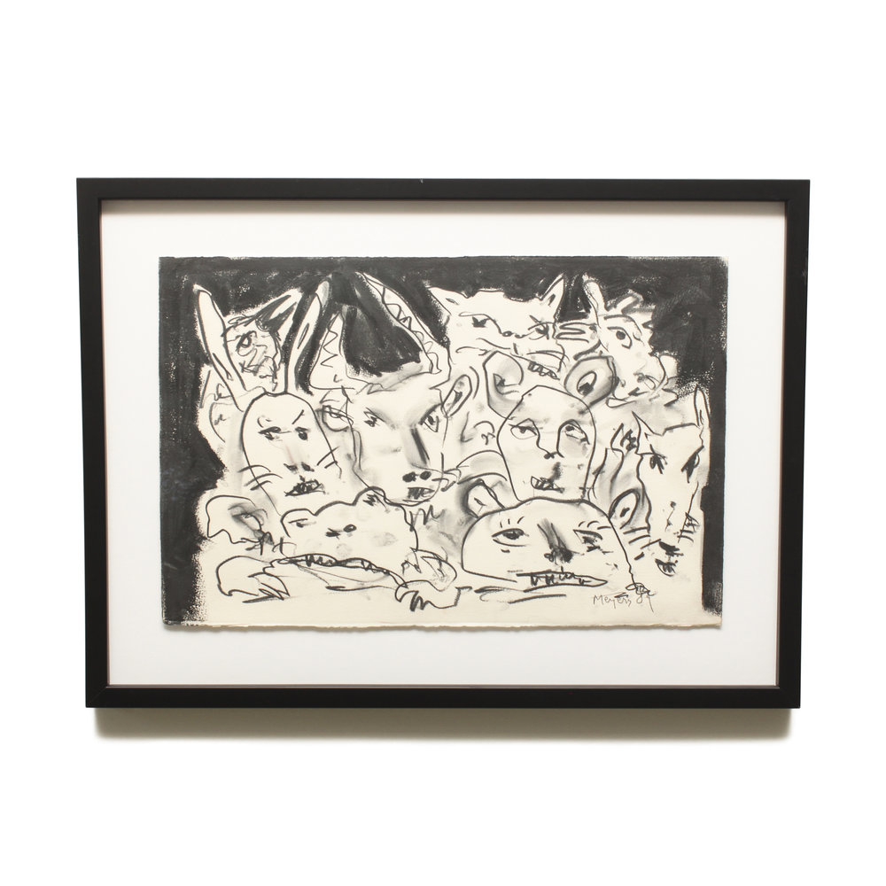 1000x1000 Horizontal Animal Crowd Drawing The Nevica Project - Horizontal Drawing