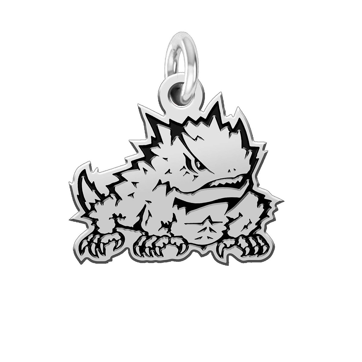 1200x1200 wholesale texas christian horned frogs charms collegiate jewelry - Horned Frog Drawing
