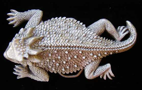 557x351 Awesome Large Sized Horned Toad Belt Buckle Nice! Ebay - Horned Toad Drawing