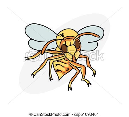 450x410 cartoon hornet cartoon hand drawn image original colorful artwork - Hornet Drawing