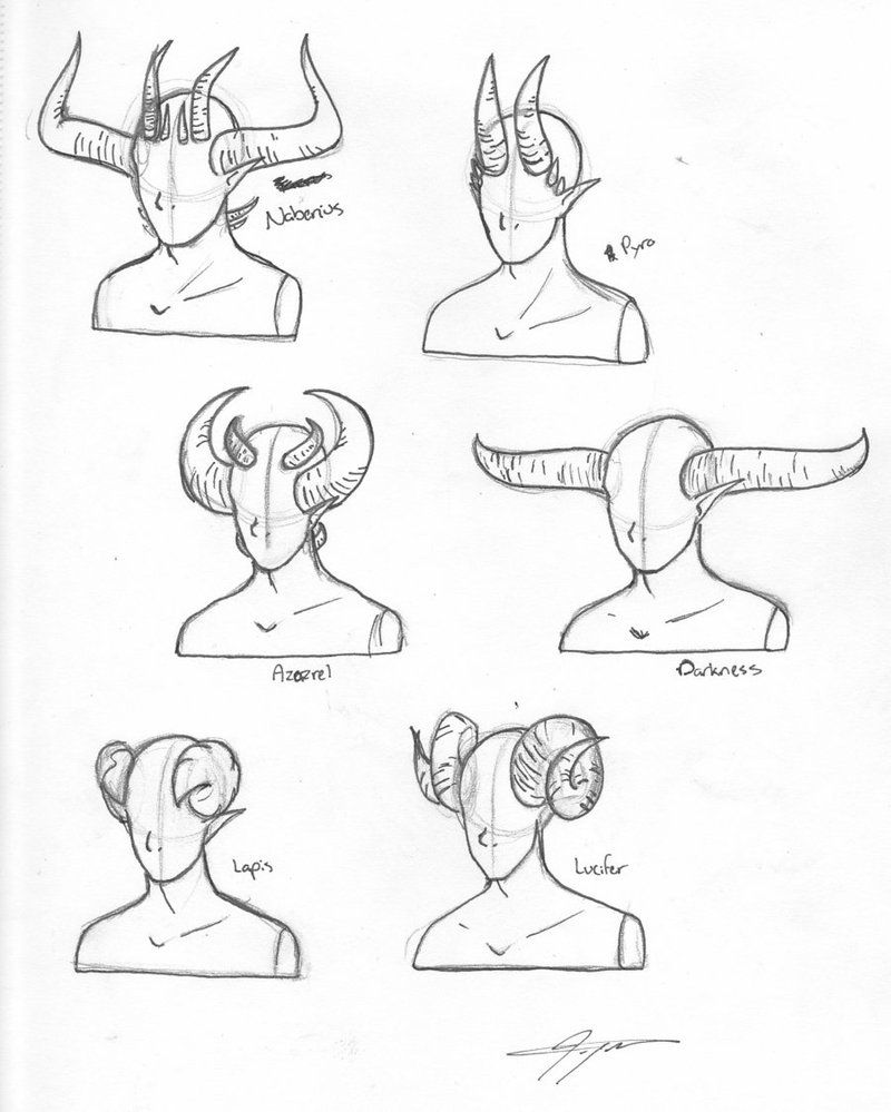 800x999 How To Draw Demon Horns - Horns Drawing