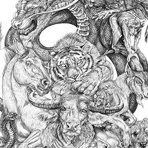290x290 illustrator recreates the zodiac as goddesses, and the result is - Horoscope Drawings