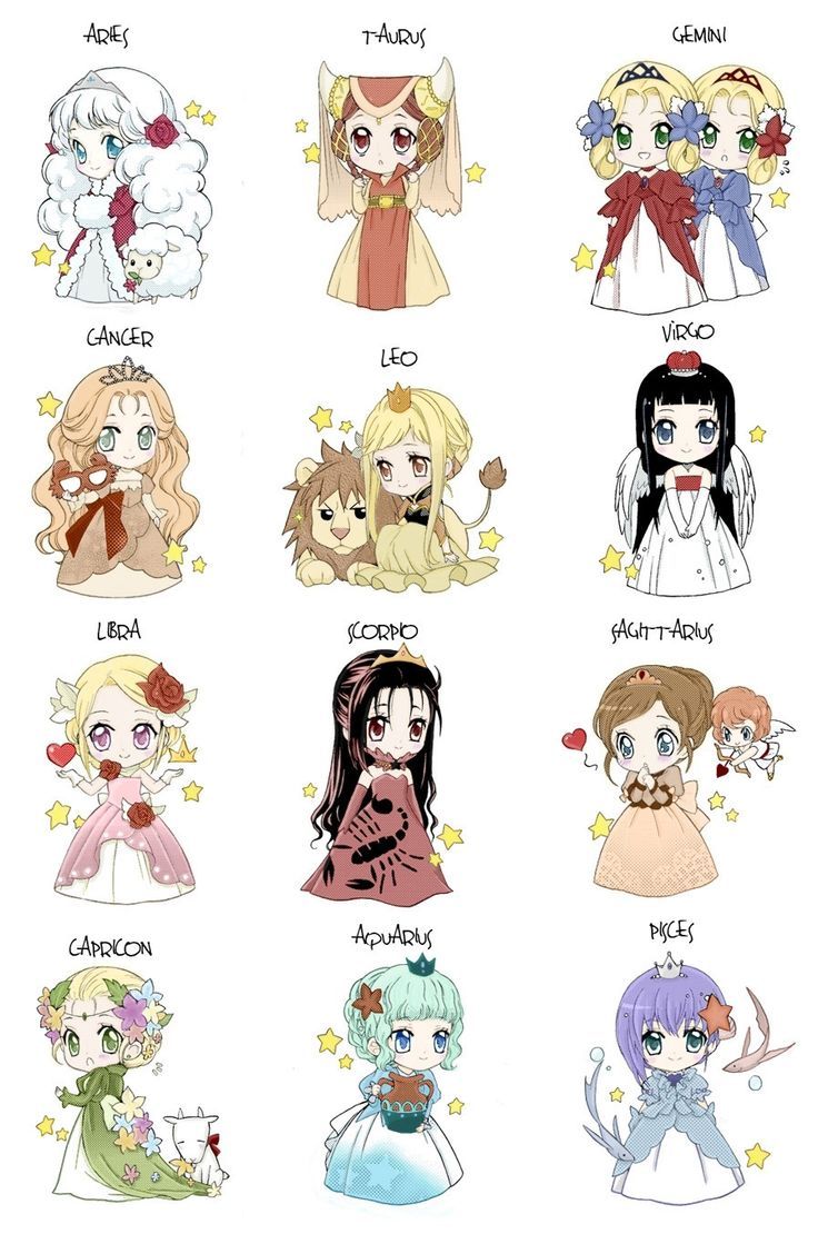 736x1110 cutest zodiac zodiac signs, zodiac drawing, horoscope, chibi - Horoscope Drawings
