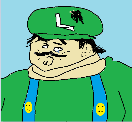 531x489 horrible drawings of luigi - Horrible Drawings