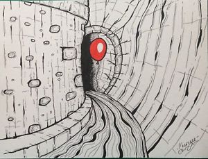 300x229 horror drawing original ebay - Horror Drawings