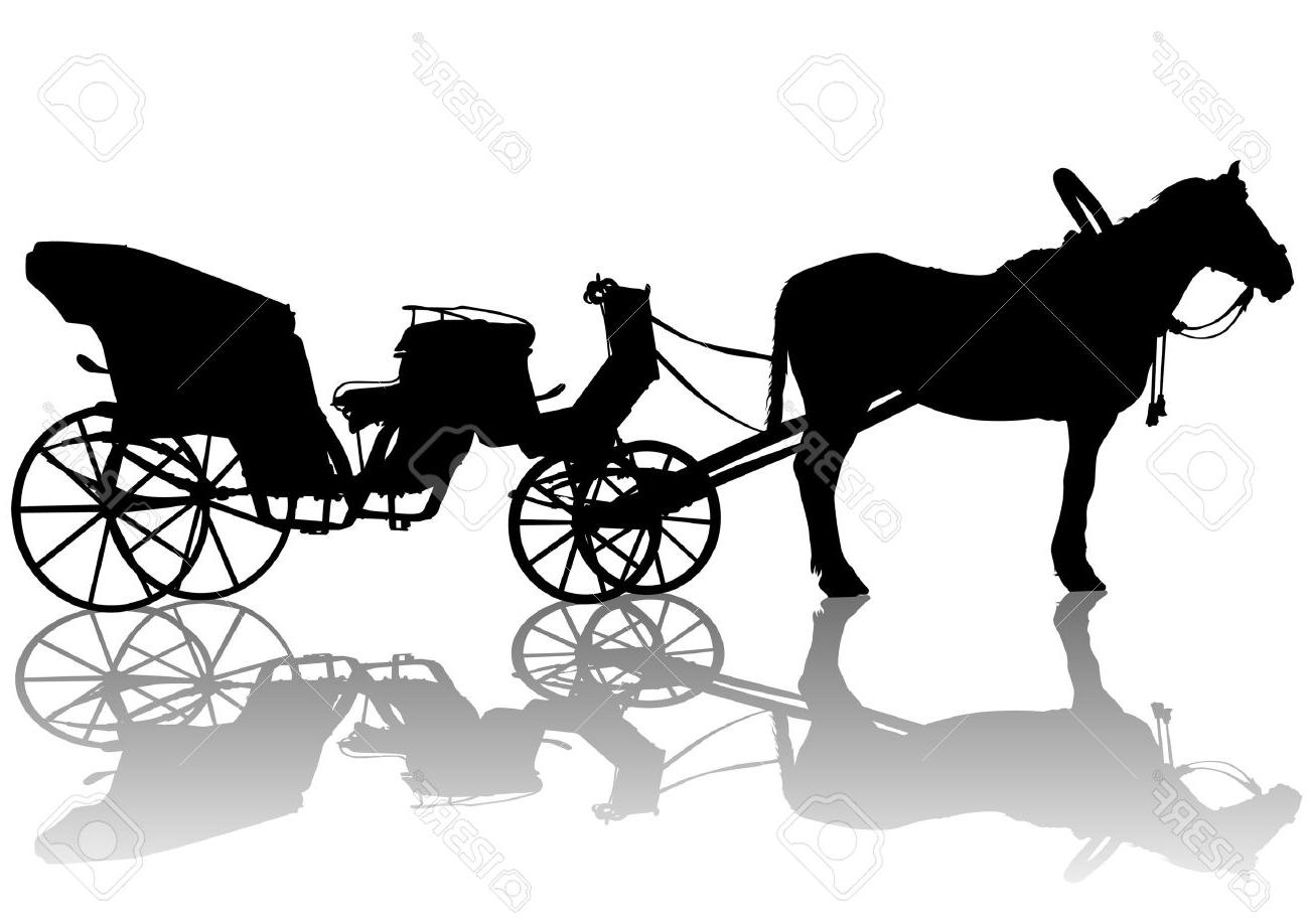 1300x918 Hd Horse And Buggy Drawing Cdr - Horse And Buggy Drawing