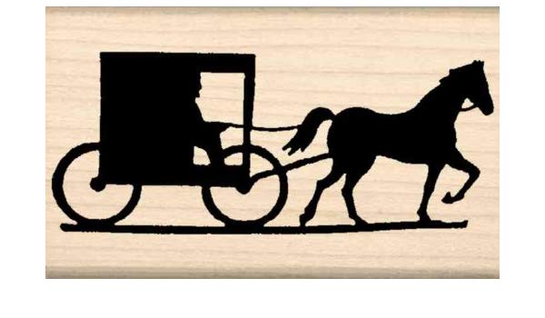 600x350 Stamps - Horse And Buggy Drawing