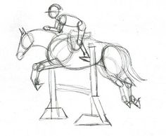 Horse And Rider Drawing