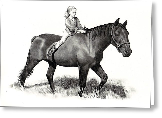 646x470 Horseback Riding Drawing - Horse And Rider Drawing