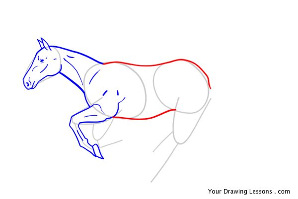 600x401 How To Draw A Girl Riding A Horse Your Drawing Lessons - Horse And Rider Drawing
