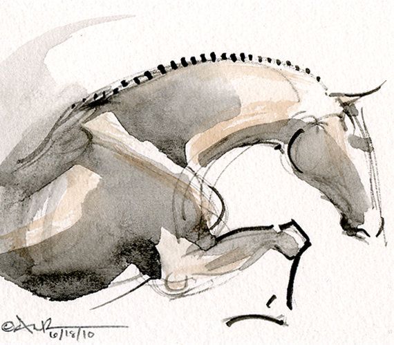 570x499 equine art in motion even while still - Horse Art Drawings