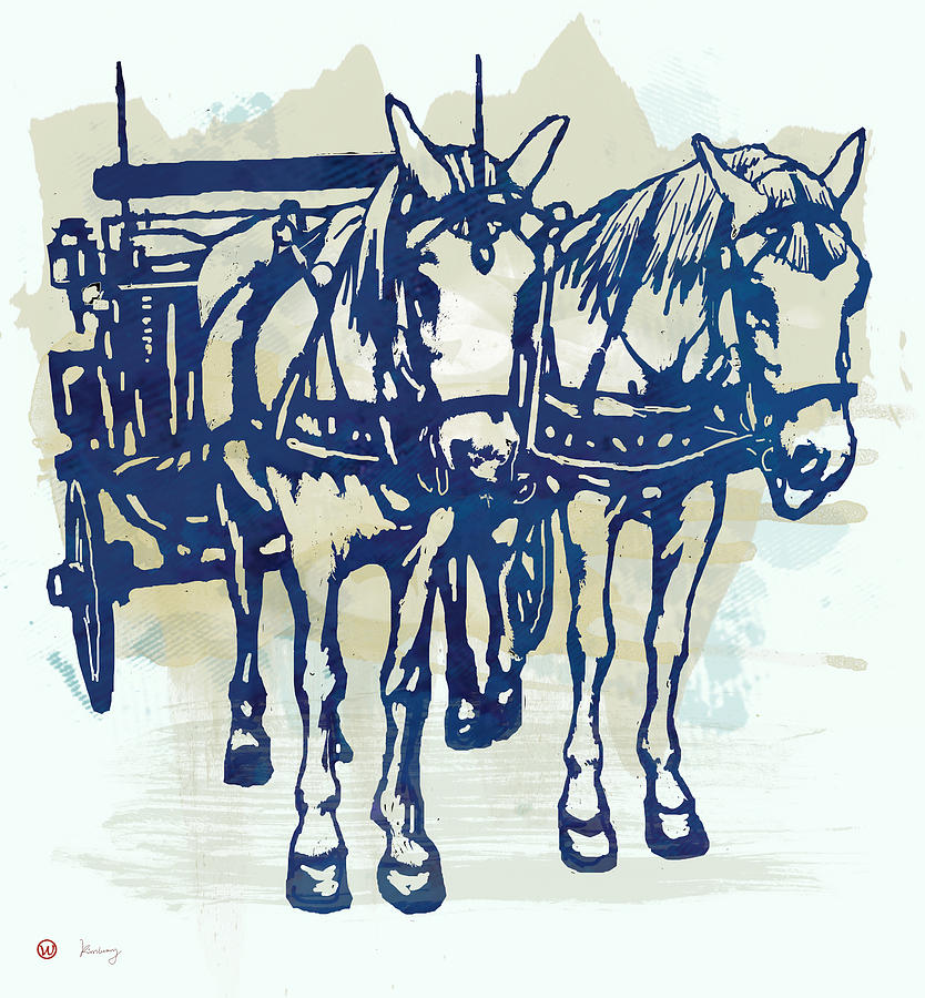 834x900 Horse Carriage - Horse Carriage Drawing