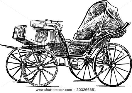 450x316 Old Horse Carriage - Horse Carriage Drawing