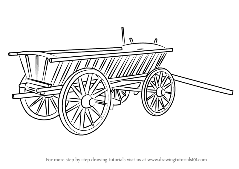 Horse Cart Drawing at Explore collection of Horse