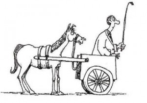 300x210 The Horse Behind The Cart Pardon Me, But - Horse Cart Drawing