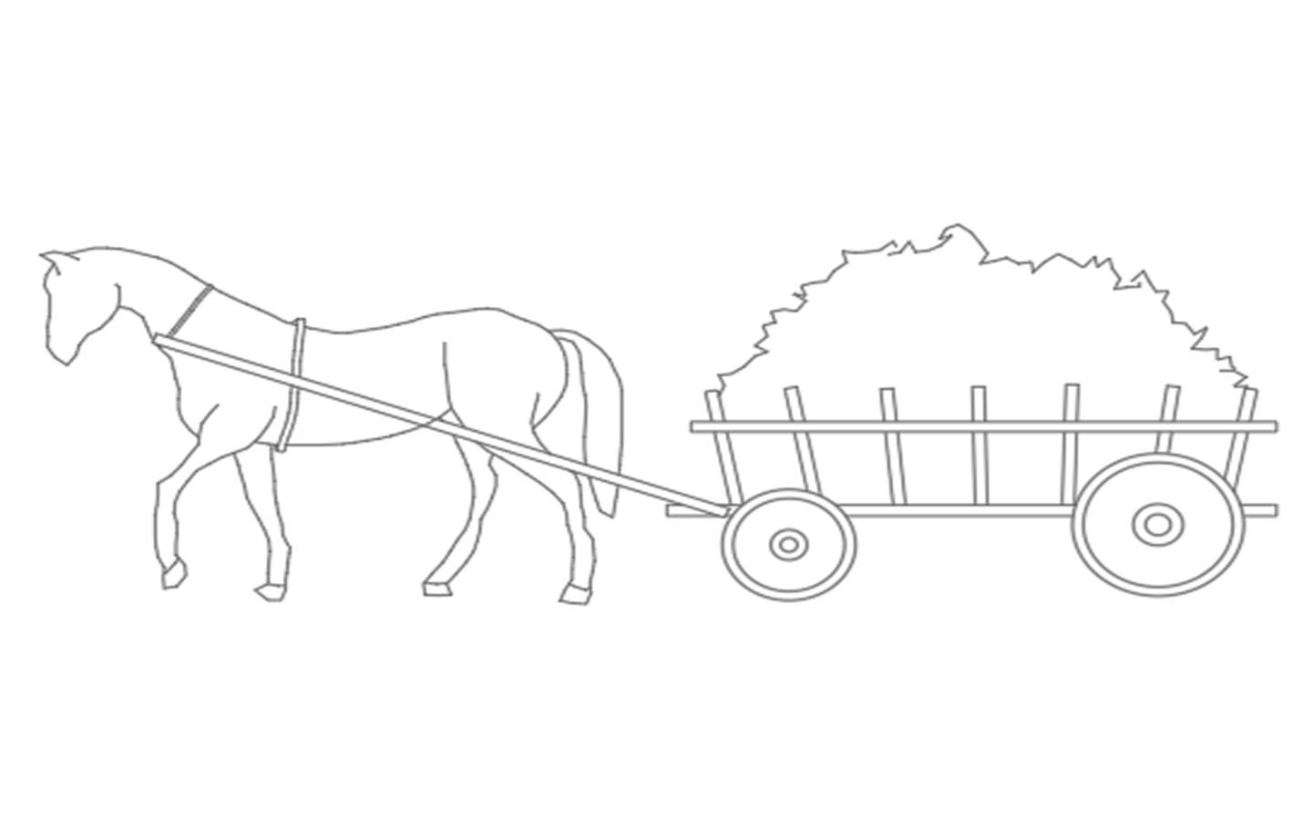 Horse Cart Drawing at Explore collection of Horse