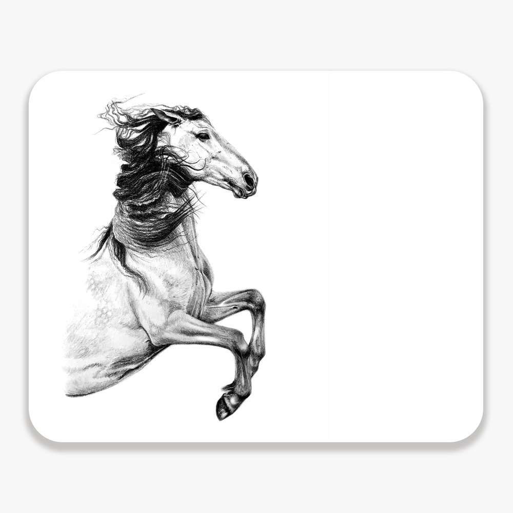 1000x1000 horse drawing placemat horse decor horse gifts caroline - Horse Drawing