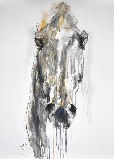 375x522 Horse Drawings For Sale Saatchi Art - Horse Drawing Art