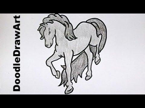 480x360 Drawing How To Draw A Horse Step - Horse Drawing Easy