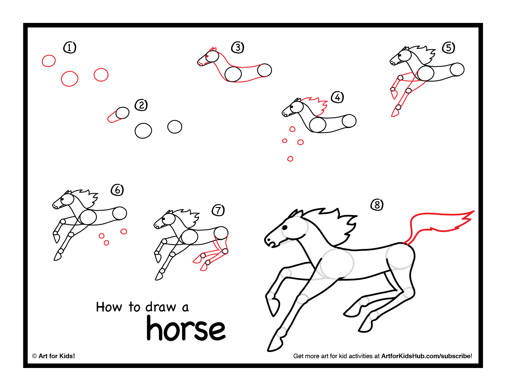 1650x1275 How To Draw A Horse - Horse Drawing Easy Step By Step