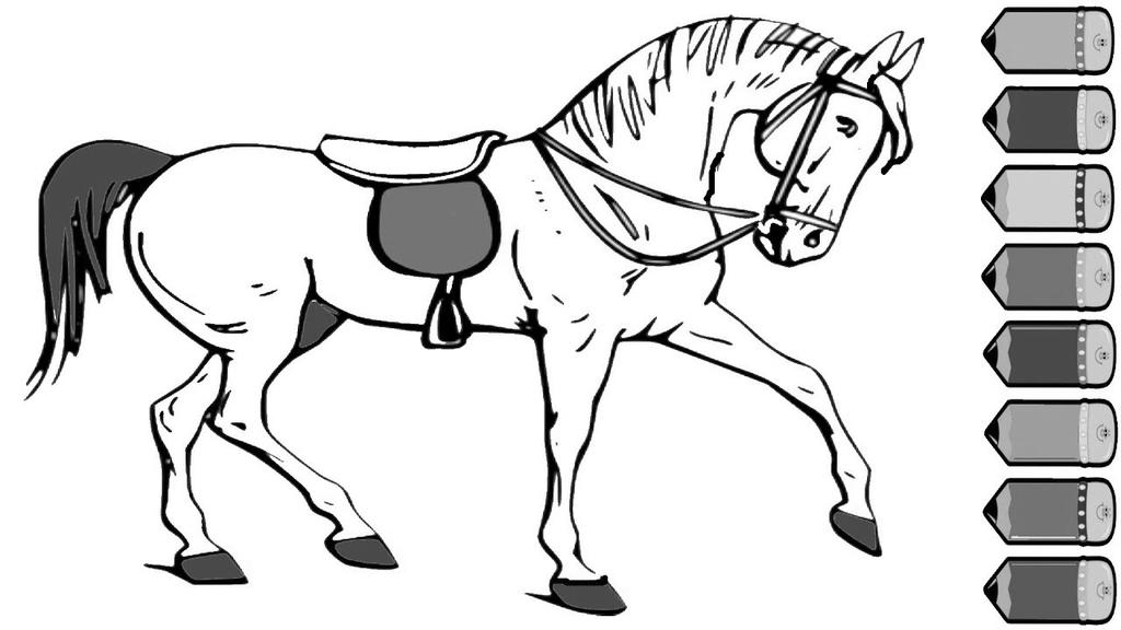 1024x576 Horse Stable Coloring Pages Drawing Kids - Horse Drawing For Kids
