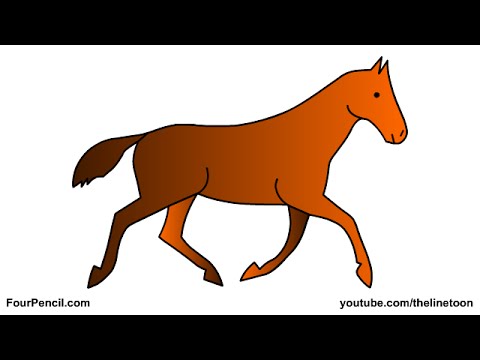 480x360  - Horse Drawing For Kids