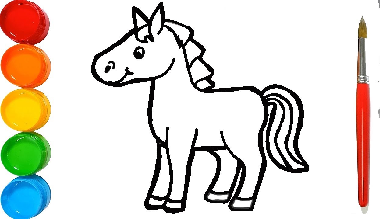 Horse Drawing For Kids at Explore collection of