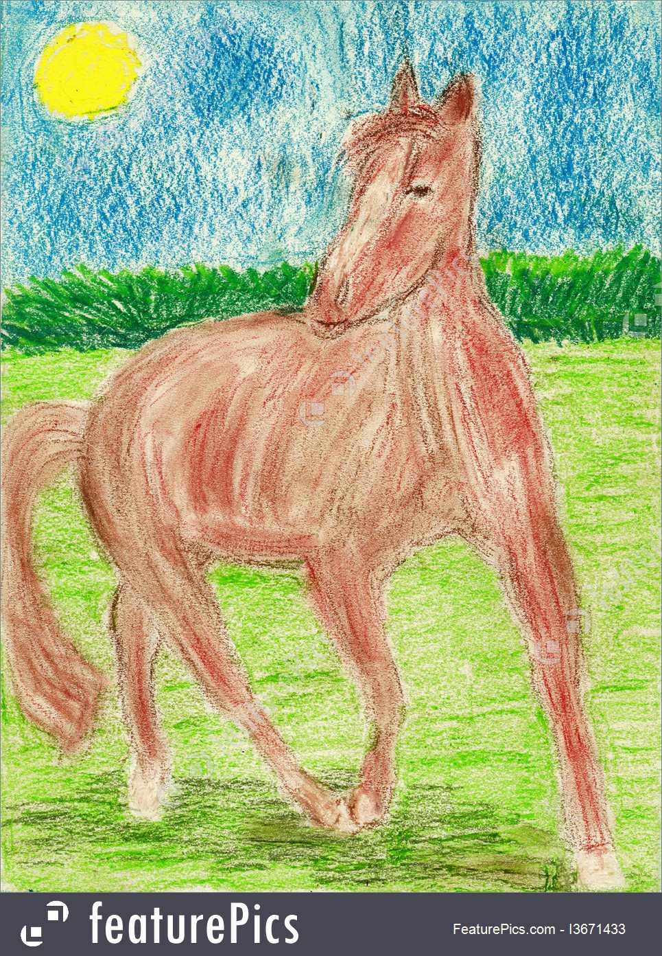 Horse Drawing For Kids at PaintingValley.com | Explore collection of ...