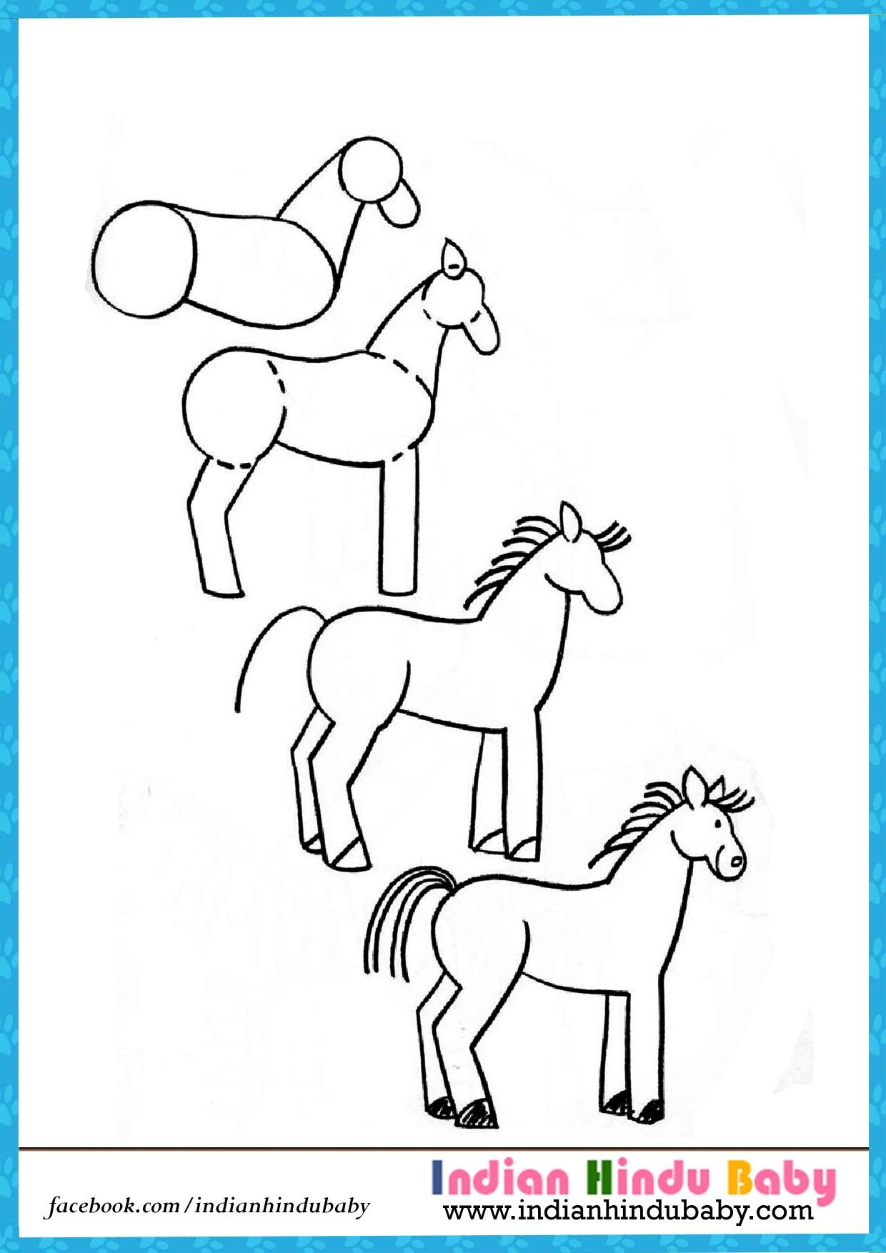 1240x1754 Drawing Tips For Kids Drawings, Art - Horse Drawing For Kids