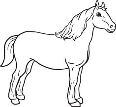 236x218 Simple Horse Drawings For Kids Images Pictures - Horse Drawing For Kids